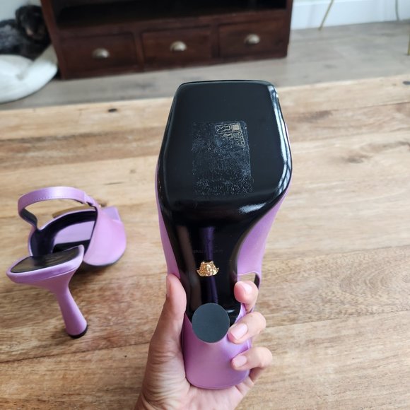 Versace Satin Slingback Sandals - Size 41 - Picture 5 of 7